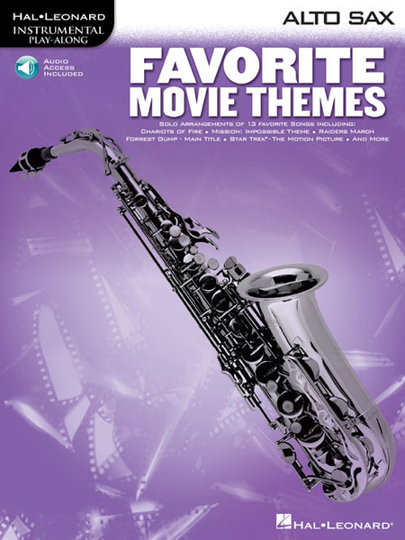 Hal Leonard Instrumental Play-Along for Alto Sax - Favorite Movie Themes (with Audio Access)