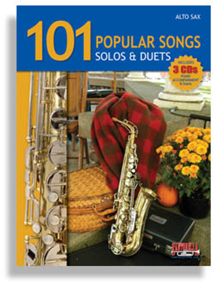 101 Popular Songs: Solos & Duets for Alto Sax (Book/CD Set)