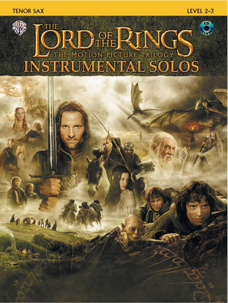 The Lord of the Rings: The Motion Picture Trilogy Instrumental Solos, Level 2-3 for Tenor Sax (Book/CD Set)