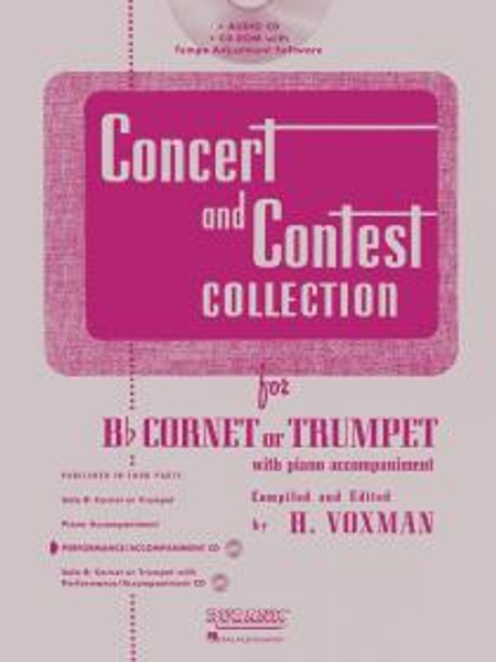 Concert and Contest Collection for B♭ Cornet, Trumpet or Baritone Performance/Accompaniment CD (Rubank Educational Library No.294)  by H. Voxman