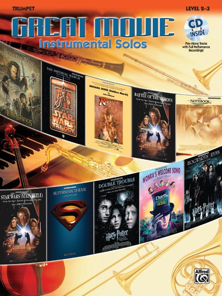 Great Movie Instrumental Solos, Level 2-3 for Trumpet (Book/CD Set)