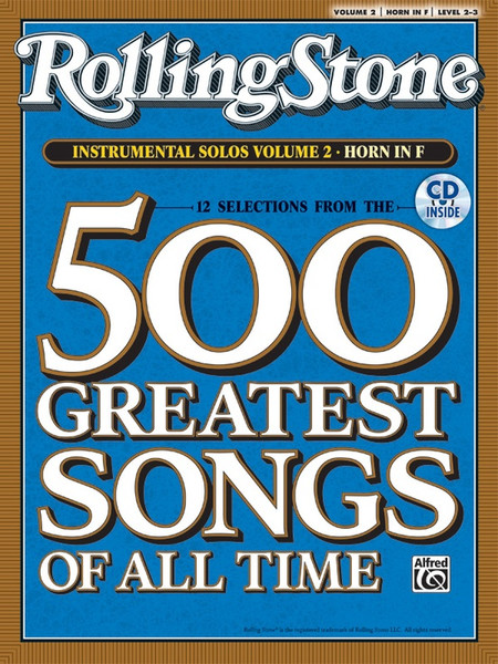 Selections from Rolling Stone Magazine's 500 Greatest Songs of All Time Instrumental Solos, Volume 2, Level 2-3 for Horn in F (Book/CD Set)