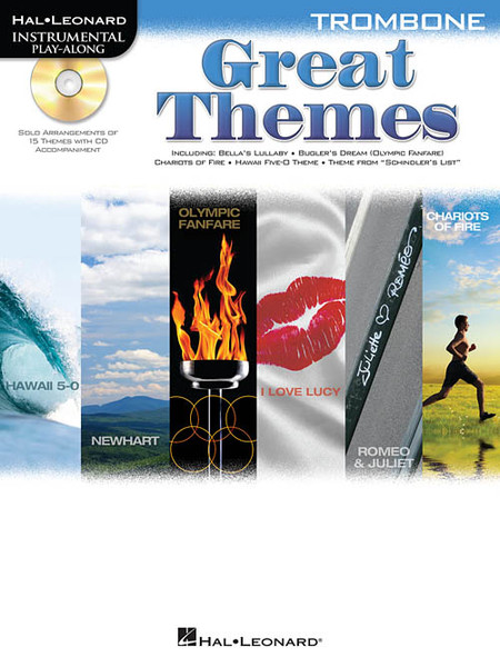 Hal Leonard Instrumental Play-Along for Trombone - Great Themes (Book/CD Set)