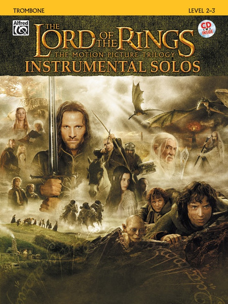 The Lord of the Rings: The Motion Picture Trilogy Instrumental Solos, Level 2-3 for Trombone (Book/CD Set)