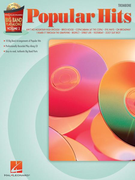Hal Leonard Big Band Play-Along Volume 2 - Popular Hits for Trombone (Book/CD Set)