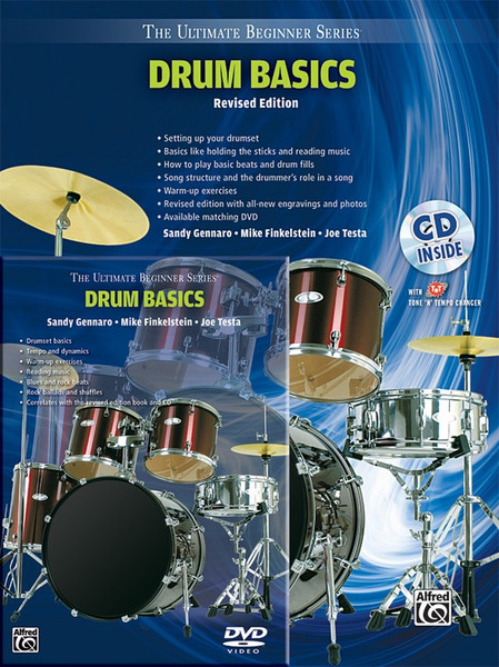 The Ultimate Beginner Series: Drum Basics, Revised Edition by Sandy Gennaro, Mike Finkelstein & Joe Testa (Book/DVD Set)