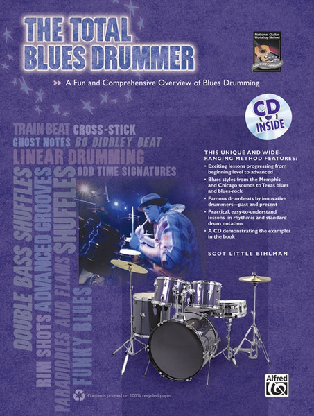 The Total Blues Drummer by Scot Little Bihlman (Book/CD Set)