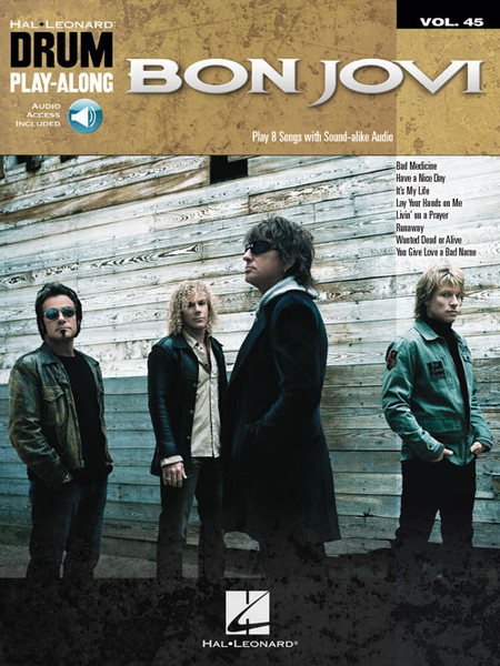Hal Leonard Drum Play-Along Vol. 45 - Bon Jovi (with Audio Access)
