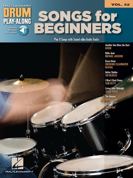 Hal Leonard Drum Play-Along Vol. 32 - Songs for Beginners (with Audio Access)