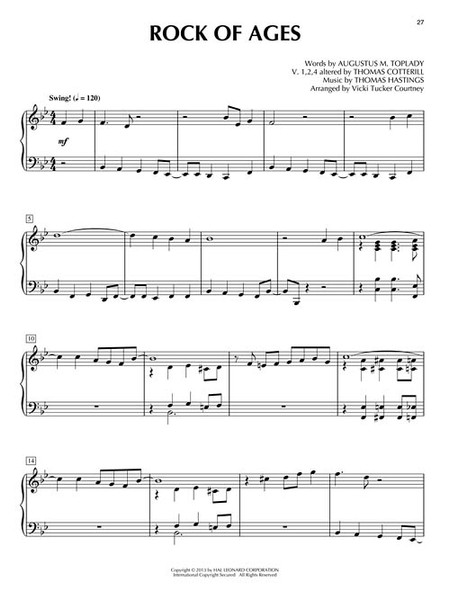 Hymn Solos for Worship for Intermediate to Advanced Piano Solo