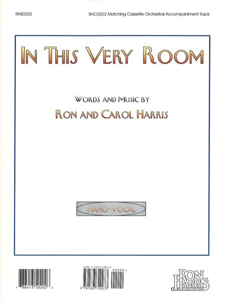 In This Very Room Single Sheet for Piano / Vocal Solo