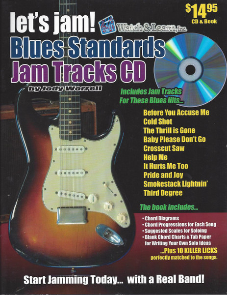 Let's Jam! Blues Standards Jam Tracks for Guitar (Book/CD Set) by Jody Worrell