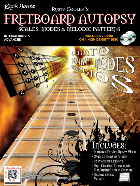 Rock House - Rusty Cooley's Fretboard Autopsy: Scales, Modes & Melodic Patterns (Book/Downloadable Video)