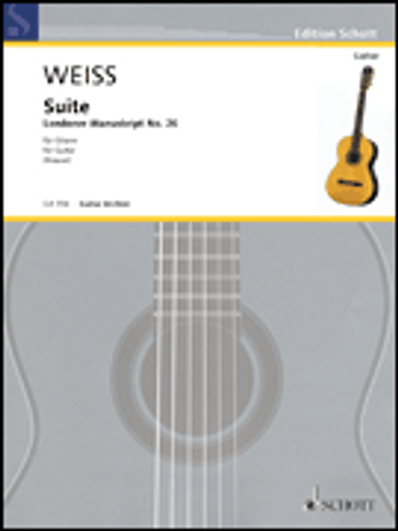 Weiss - Suite, Londoner Manuscript No. 26 for Guitar