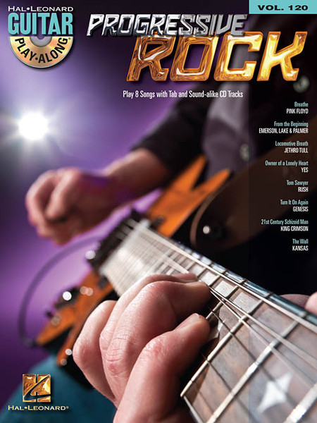 Progressive Rock -- Hal Leonard Guitar Play-Along Volume 120 (Book/CD Set)