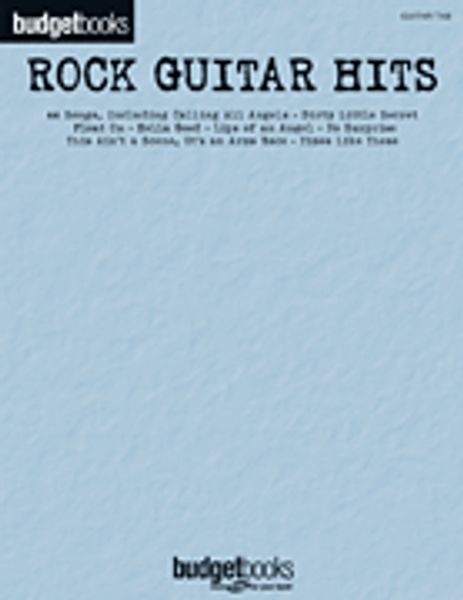 BudgetBooks - Rock Guitar Hits in Guitar Tab (Guitar Recorded Version)