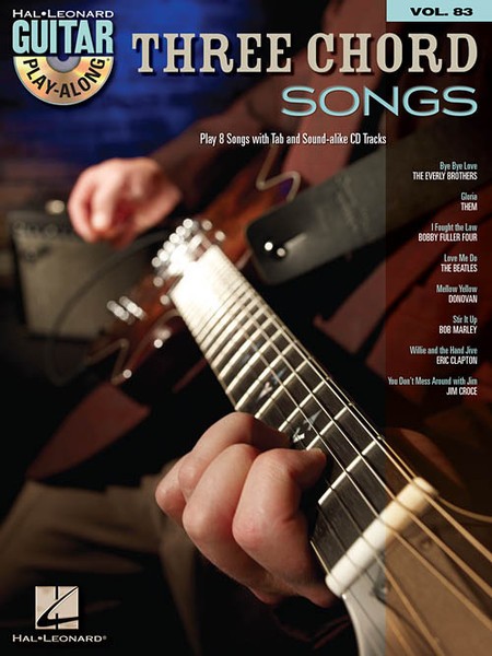 Three Chord Songs -- Hal Leonard Guitar Play-Along Vol. 83 (Book/CD Set)