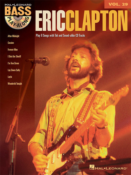 Eric Clapton -- Hal Leonard Bass Play-Along Volume 29 (Book/CD Set_