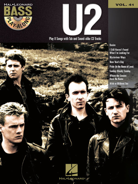 U2 -- Hal Leonard Bass Play-Along Volume 41 (Book/Audio Access Included)