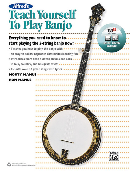 Alfred's Teach Yourself to Play Banjo (Book & Online Video/Audio/Software) by Morty Manus & Ron Manus
