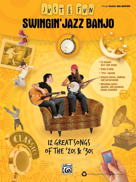 Just for Fun: Swingin' Jazz Banjo in Easy Banjo Tab Edition