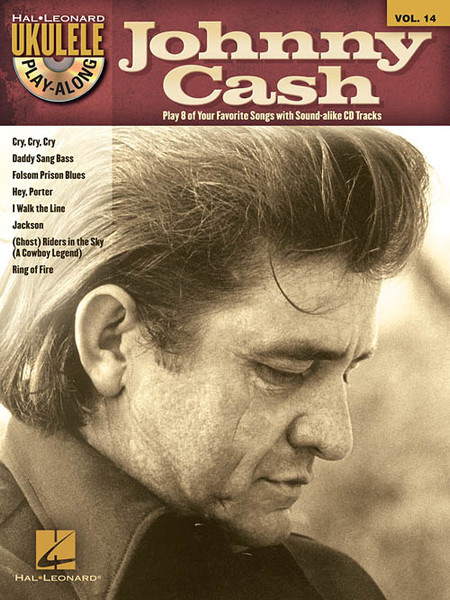 Johnny Cash -- Hal Leonard Ukulele Play-Along Volume 14 (Book/CD Set)