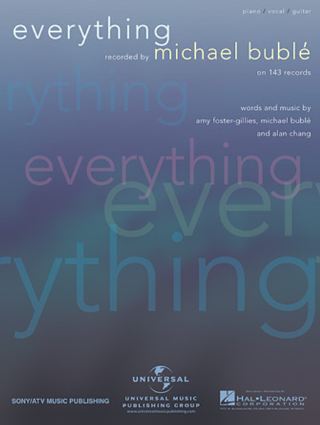 Everthing by Michael Buble - Piano/Vocal/Guitar