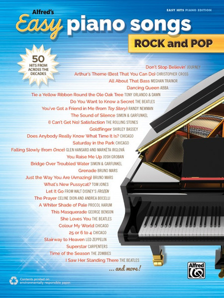 Alfred's Easy Piano Songs - Rock and Pop - Easy Piano