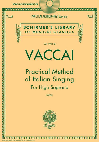 Vaccai - Practical Method of Italian Singing for High Soprano (Paton) w/Audio