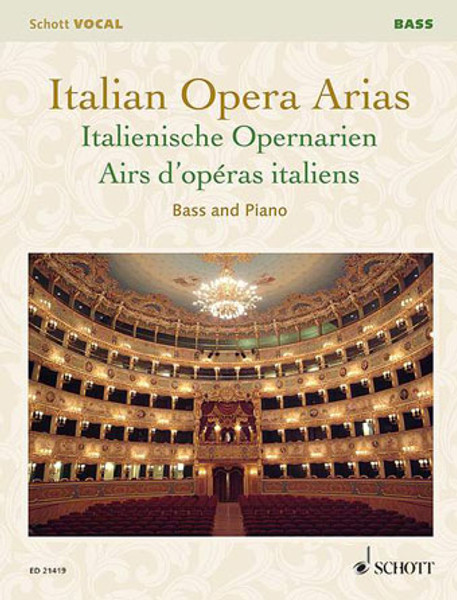 ITALIAN OPERA ARIAS Bass (Schott Vocal)