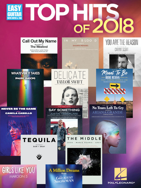 Top Hits of 2018 for Easy Guitar