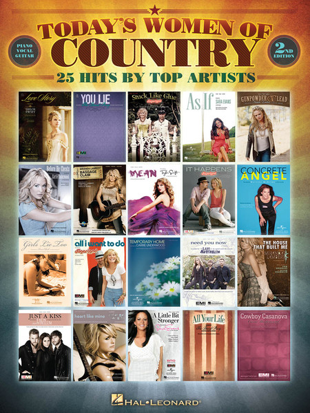 Today's Women of Country (25 Hits by Top Artists) - Piano/Vocal/Guitar
