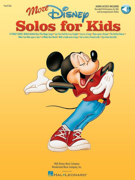 More Disney Solos for Kids w/Audio Access - Piano/Vocal/Guitar