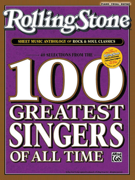 Rolling Stone 100 Greatest Singers of All Time - Piano / Vocal / Guitar