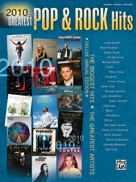 2010 Greatest Pop & Rock Hits - Piano / Vocal / Guitar Songbook