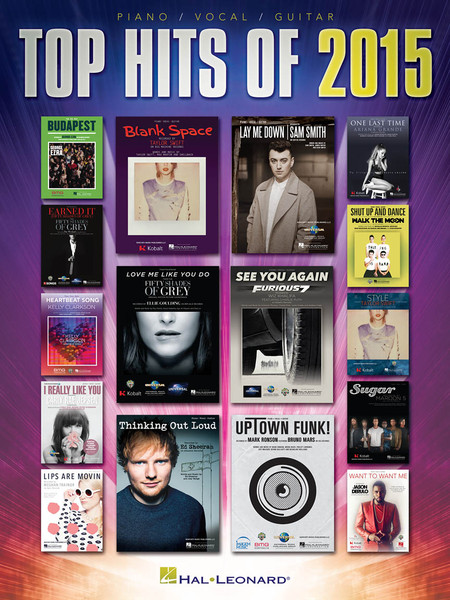 Top Hits of 2015 for Piano/Vocal/Guitar