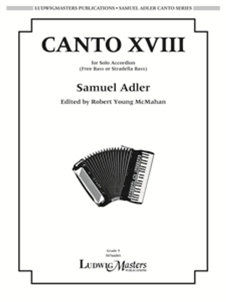 Canto XVII (for Solo Accordion) - Samuel Adler