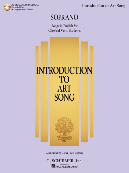 Introduction to Art Song for Soprano (Songs in English for Classical Voice Students) Book w / Audio Access