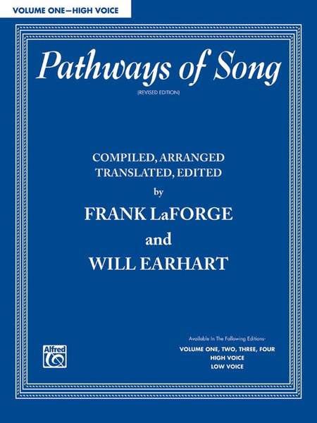 Pathways of Song (Revised Edition) Volume 1 - High Voice