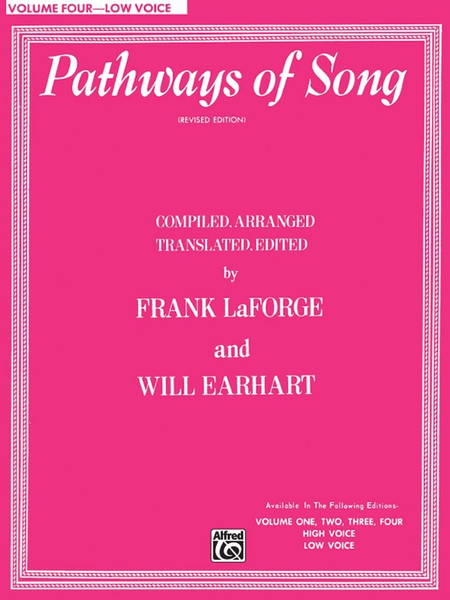 Pathways of Song (Revised Edition) Volume 4 - Low Voice (Book Only)