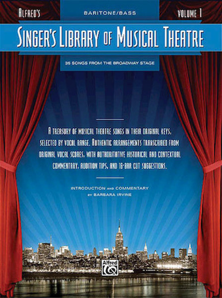 Singer's Library of Musical Theatre (35 Songs from the Broadway Stage) for BARITONE/BASS - Volume 1 - Book Only