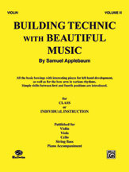 Building Technic with Beautiful Music, Book 3 - Cello