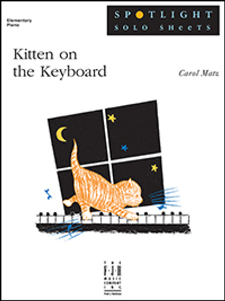 Kitten On The Keyboard by Carol Matz (Elementary Piano Solo)