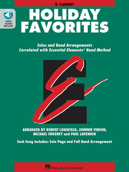 Holiday Favorites (Essential Elements) - Bb Clarinet - Book & Online Audio Access