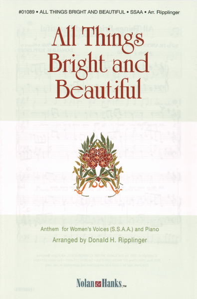 All Things Bright and Beautiful - arr. Ripplinger - SSAA