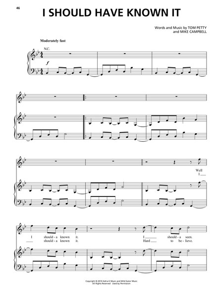 Tom Petty Sheet Music Anthology for Piano/Vocal/Guitar