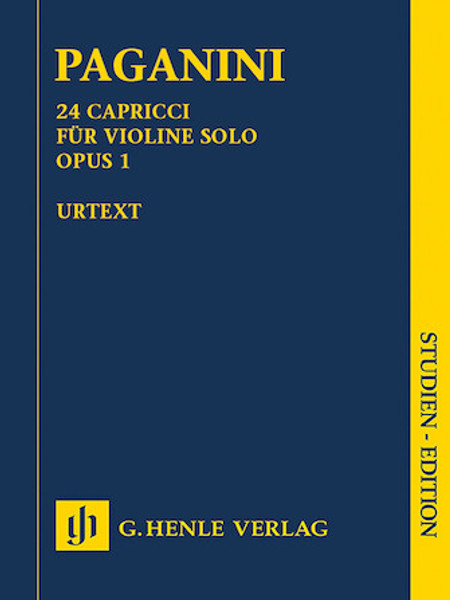 Study Score: Paganini - 24 Capricci for Violin, Op. 1