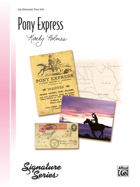 Pony Express by Kathy Holmes (Late Elementary Piano Solo)
