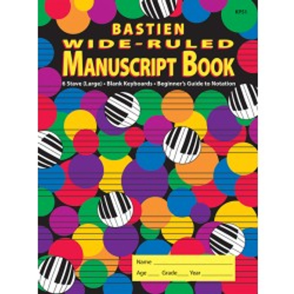 Bastien Wide -Ruled Manuscript Book (KP51)