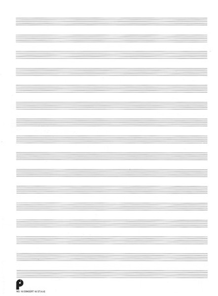 Passantino Manuscript Paper No. 16 - 16 Stave Concert